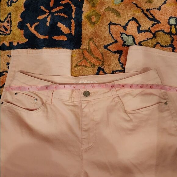 New Croft & Barrow Stretch Short Pink Jeans Size 10 - Picture 7 of 10